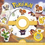 Pokémon - Pochette de stickers épais repositionnables - Des scènes de cherche-et-trouve à créer à l'