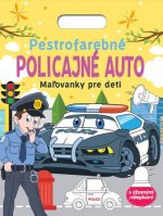 Pestrofarebné policajné auto - Maľovanky pre deti