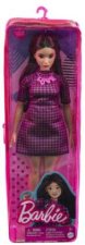 Barbie Fashionistas Puppe im pink-schwarz-karierten Kleid