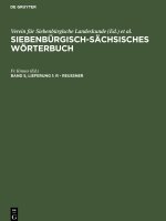 Siebenbürgisch-Sächsisches Wörterbuch, Band 5, Lieferung 1, R - Reussner