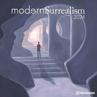 Modern Surrealism 2024 - Wand-Kalender - Broschüren-Kalender - 30x30- 30x60 geöffnet