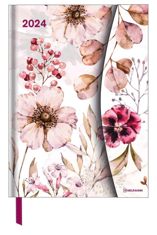 Flower Fantasy 2024 - Diary - Buchkalender - Taschenkalender - 16x22