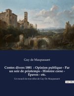 Contes divers 1881  : Opinion publique - Par un soir de printemps - Histoire corse - Épaves - etc.