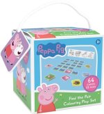 Pexeso na cesty s omalovánkami Peppa
