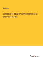 Exposé de la situation administrative de la province de Liége