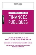 Revue française de finances publiques n°161/2023