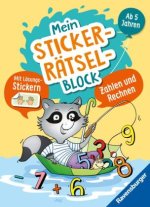 Ravensburger: Mein Stickerrätselblock: Zahlen für Kinder ab 5 Jahren - spielerisch rechnen lernen mit lustigen Übungen und Sticker-Spaß für die Vorsch