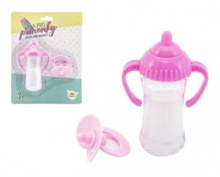 Sada pro panenky lahviďż˝ka + dudlďż˝k, plast