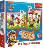 2 in 1 Puzzles + Memo  PAW Patrol