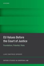 EU Values Before the Court of Justice Foundations, Potential, Risks (Hardback)