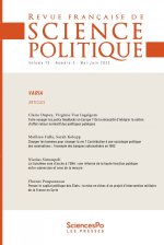 Revue française de science politique T73-3