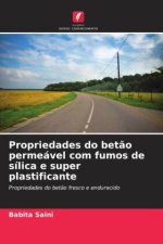 Propriedades do bet?o permeável com fumos de sílica e super plastificante