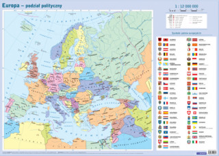 Mapa w tubie. Polityczna. Europa