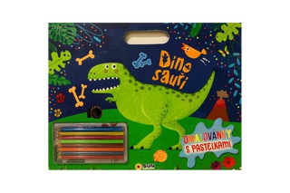 Dinosauři - Omalovánky s pastelkami