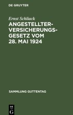 Angestellter-Versicherungsgesetz vom 28. Mai 1924