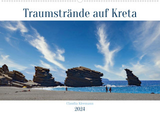 Traumstrände auf Kreta (Wandkalender 2024 DIN A2 quer)