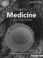 English for Medicine in Higher Education Studies – 2nd Edition Teacher’s Book
