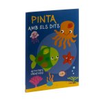 PINTA AMB ELS DITS BLAU