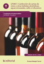 CONFECCION DE CARTAS DE VINOS OTRAS BEBIDAS ALCOHOLICAS, AG