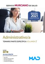 ADMINISTRATIVO/A SERVICIO MURCIANO TEMARIO PAR