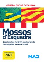 MOSSOS DESQUADRA QUESTIONARI LAMBIT D CONEIXEMENT DE