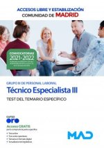TECNICO ESPECIALISTA III GRUPO III COMUNIDAD DE MADR