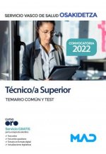 TECNICO/A SUPERIOR OSAKIDETZA SERVICIO VASCO DE SALUD. TE
