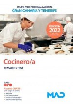 Cocinero/a (Grupo IV de Personal Laboral) en las islas de Gran Canaria y Tenerife. Temario y test