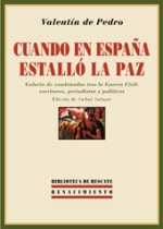 Cuando en España estalló la paz