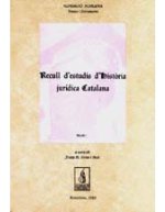 RECULL DESTUDIS DHISTORIA JURIDICA CATALANA (VOLUM 4)