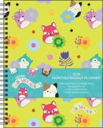 Squishmallows 12-Month 2024 Monthly/Weekly Planner Calendar