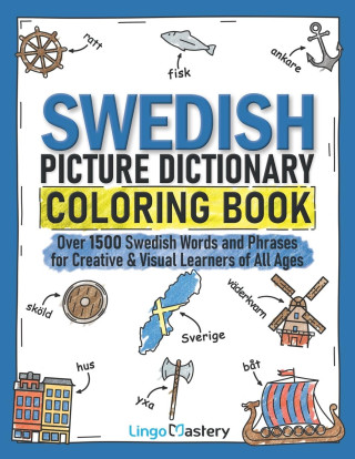 Swedish Picture Dictionary Coloring Book