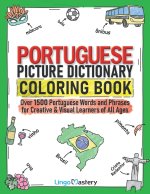 Portuguese Picture Dictionary Coloring Book