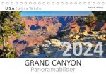 GRAND CANYON Panoramabilder (Tischkalender 2024 DIN A5 quer)