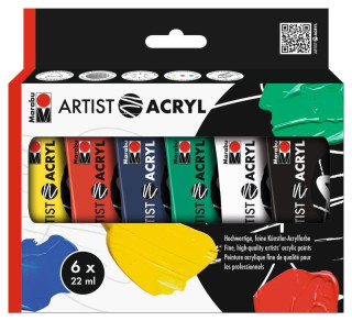 Marabu Artist Acryl set - 6x22 ml