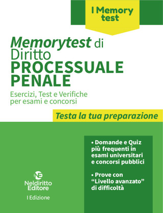 Memorytest di diritto processuale penale