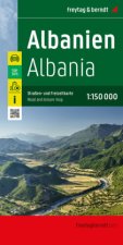 Albanien, Straßen- und Freizeitkarte 1:150.000, freytag & berndt