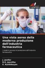 Una vista aerea della moderna produzione dell'industria farmaceutica