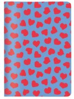 Heft A6 Love blau