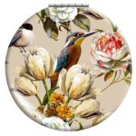 Klappspiegel Eisvogel beige