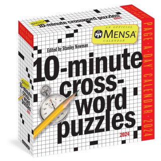 Mensa 10-Minute Crossword Puzzles Page-A-Day Calendar 2024