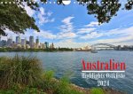 Australien - Highlights Ostküste (Wandkalender 2024 DIN A4 quer)