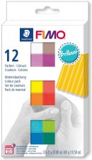 FIMO sada soft 12 barev x 25 g - brilliant