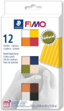 FIMO sada soft 12 barev x 25 g - natural