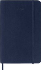 Moleskine 12 Monate Tageskalender 2024, Pocket/A6, 1 Tag = 1 Seite, Weicher Einband, Saphir