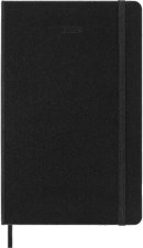 Moleskine 12 Monate Wochenkalender 2024, L/A5, 1 Wo = 2 Seiten, Vertikal, Hard Cover, Schwarz