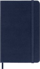 Moleskine 18 Monate Wochen Notizkalender 2023/2024, P/A6, 1 Wo = 1 Seite, Rechts Linierte Seite, Hard Cover, Saphir