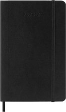 Moleskine 18 Monate Wochen Notizkalender 2023/2024, P/A6, 1 Wo = 1 Seite, Rechts Linierte Seite, Soft Cover, Schwarz