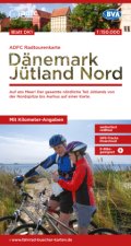 ADFC-Radtourenkarte DK1 Dänemark/Jütland Nord 1:150.000, reiß- und wetterfest, E-Bike geeignet, GPS-Tracks Download, mit Bett+Bike Symbolen, mit Kilom