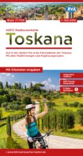 ADFC-Radtourenkarte IT-TOS Toskana 1:150.000, reiß- und wetterfest, E-Bike geeignet, GPS-Tracks Download, mit Bett+Bike Symbolen, mit Kilometer-Angabe